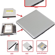 2.5 Inch USB 3.0 SATA Hard Drive Enclosure External HDD USB 3.0 Super Slim SATA 12.7mm Blu-ray DVD CD Drive Box Case For Mac 10