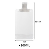 30 / 50 / 100 ML Shampoo Lotion Dispenser Bag  - Transparent Refillable Reusable Fluid Bottles  Liquid Container Travel