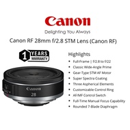 CANON RF 28MM F/2.8 STM LENS CANON RF ORIGINAL (1 YEARS WARRANTY) CANON RF MOUNT LENS FULL FRAME FOR