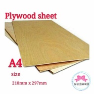 Plywood sheet 3/5/9mm(A4)