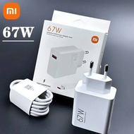Charger 67 Watt Xiaomi Redmi K60 Original Type C Adapter Turbo Fast Charging 67W Data Cable Full Set