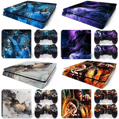 For PS4 Slim Console Skin Protective Sticker Decal for PS4 Game Accesorries Cover