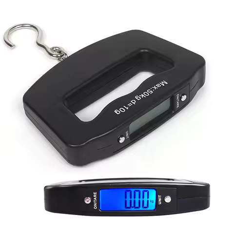 50kg/10g Travel Luggage Scale Portable Handheld Electronic Scale with Hook Gram Scale Express Delive