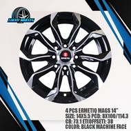 ERMETIQ MAGS/RIMS/WHEELS SIZE 14 - 8 HOLES (4PCS)