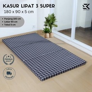 3-FOLD FOAM MATTRESS 5 CM THICKNESS SIZE 90X180CM | ANTI-SLIP FLOOR MATTRESS