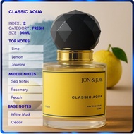 JON&JOIE (12) Classic Aqua PERFUME 30ML EDP Perfume wanita tahan lama, Perfume inspired Dupe