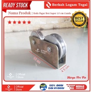 Roda Pagar 8cm Super Ganda Besi Roda Double