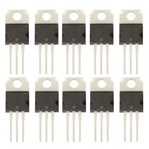 10Pcs LM317T LM317 1.2V to 37V 1.5A Adjustable Voltage Regulator IC