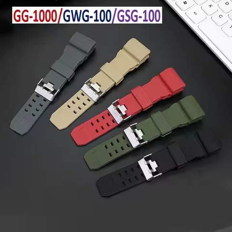 Strap Replacement Band GG-1000 Man PU Watch accessories Wrist GWG-100/GSG-100 Bracelet GG1000/GWG100