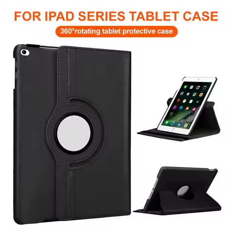 360 Rotation PU Leather Cover Case for Apple iPad Pro 12.9 2021 Air 13 2025 Mini 6 for iPad 11th 202
