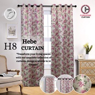 H8 Curtain Corak Bunga Ring &amp; Hook Sesuai Untuk Langsir Tingkap, Langsir Pintu, Langsir Sliding Door langsir murah Bilik