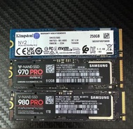 Kingston NV2 250GB / Samsung 970 Pro 512GB / 980 Pro 1TB