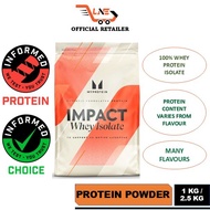 Myprotein Impact Whey Isolate 1kg / 2.5kg ( 100% Whey Isolate )