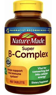 460 Tablets Dietary Supplement for Brain Cell Function, Energy Support & Nervous Nature, Made B Supe