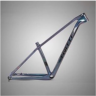 Carbon Fiber Frame 27.5/29er Hardtail Mountain Bike Frame 15''/17''/19'' Disc Brake Thru Axle 12x148mm Boost Frame XC Internal Routing (Color : Black, Size : 27.5 * 15'')