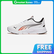 PUMA | รองเท้ากีฬา Puma สำหรับผู้ชายและผู้หญิง Flex Focus Light ขาวดำ สวมใส่สบาย น้ำหนักเบา เหมาะสำห