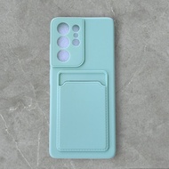 包郵 SAMSUNG GALAXY S21 ULTRA SOFT SILICONE CARD HOLDER