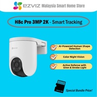 EZVIZ H8c Pro 2K Pan Tilt Smart Camera AI Human Detection Color Night Vision