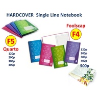 Greenhill Hard Cover Foolscap F4 Note Book Exercise Book Quarto F5 120 200 300 400 500 (Buku Tulis L