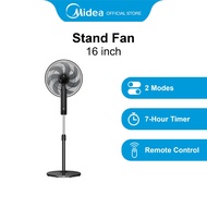 Midea MS1623BR Black Oscillation Stand Fan, 16 Inches