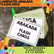 ABAKADA Laminated Educational Flashcards with ring