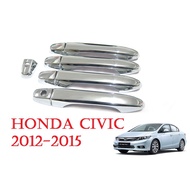 (1 Set) Door Handle Cover HONDA CIVIC Crv 2012-2015 Chrome Plated CR-V Accessories