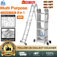 foldable ladder aluminum 12/16/20 step 3x4/4x4/4x5 load bearing 200kg thick available