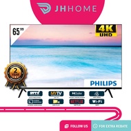 READY STOCK Philips 65 inch SMART LED TV 65PUT6654/68 4K UHD WIFI Internet TV Sharp Image support DIGITAL MYTV FREEVIEW