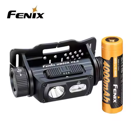 Fenix HM60R V2.0 1600 lumens OUTDOOR HIGH-PERFORMANCE METAL HEADLAMP includes a rechargeable 4000mAh