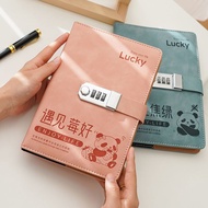 Notebook New Style A5 Password Notebook Student Locked Diary Thickened Password Notebook ins Style H