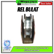 roda pintu pagar besi bubut 10cm 4inch