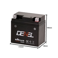 Bateri Motosikal ETZ6V GTZ6V YTZ6V DENEL 12V 6Ah Motorcycle Battery AGM Maintenance Free Motorbike B