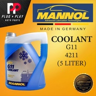 MANNOL COOLANT G11 4211 5 LITER 100% ORIGINAL GERMANY BRAND READY STOCK WITH FAST SHIPPING