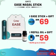 【READYSTOCK+FREEGIFT】GRITZ EASE NASAL STICK & REFILL OIL Quit Smoking Berhenti Merokok Aid Aromather