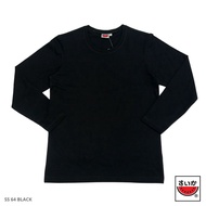 แตงโม (SUIKA) - เสื้อแตงโมคอกลมแขนยาว รุ่น SUPERSOFT LONGSLEEVES สี SS64 BLACK