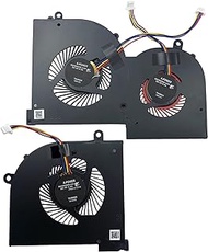iRomehony CPU &amp; GPU Cooling Fan Replacement for 16Q2-CPU-CW 16Q2-GPU-CW Fit for MSI GS65 GS65VR MS-16Q2 Series Laptop