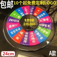 [Ready Stock] Double-Sided Luminous Drinking Game Turntable - Water Roulette & Zodiac Wheel for KTV 