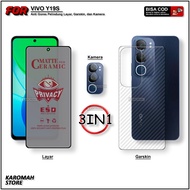 HP LAYAR 3in1 Tempered Glass Screen Protector Package Vivo Y16 Y17s Y18 Y18 NFC Y19s Anti-Scratch TG