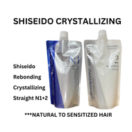 Ubat lurus SHISEIDO Crystallizing lurus (400g * 2) Biru &amp; Putih