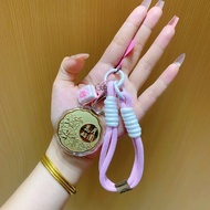 Mid-Autumn Festival Mooncake Flower Good Moon Full Gold 999 Mobile Phone Keychain Pendant Bag Access