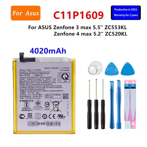 Brand New Battery C11P1609 4020mAh For ASUS Zenfone 3 max 5.5" ZC553KL X00DDA Zenfone 4 max 5.2" ZC5