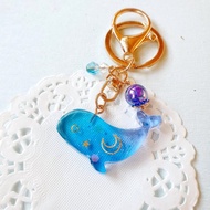 妍語手作 畢業 鑰匙圈 吊飾 鯨魚 魚 月亮 星星 星空 禮物 療癒