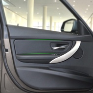 ภายในรถไมโครไฟเบอร์หนังประตู Handle แผงป้องกันสำหรับ BMW 3 Series F30 2013 2014 2015 2016 2017