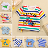 Xiaozhima Baby Kids Boys Girls Cool Summer T-shirt Breathable Cotton Short-sleeved Tops T Shirt Cute