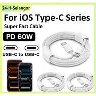 PD 60W Type C to Type C Fast Charging Cable 1M 1.5M 2M Braided for Phone 16 15 14 13 Pro Max Quick C