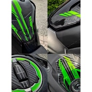Kawasaki Motorcycle Sticker, Z900 Motorcycle 3d Resin Fuel Tank Anti-slip Protective Sticker, Z900 M