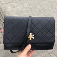 hot sale authentic tory burch bags women   Tory Burch Rhombic pattern soft cow leather large shoulder bag messenger bag tory burch official store
