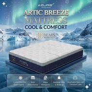 Azure™️ Arctic Breeze 12" Cooling Graphene Icy Silk Euro Top Mattress | Latex & Pocket Spring Mattre