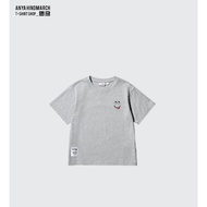 Uniqlo Anya Hindmarch KT1EASY T-Shirt Gray White Size 150 160