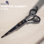 - KNIFEZER YINGHUA Straight Hair Scissors Buffing Stainless Steel 4Cr13 - CL-6 -